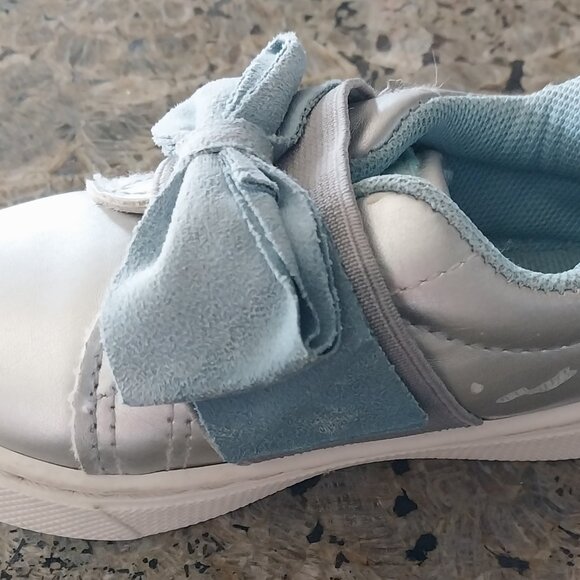 Comphies Baby Toddler Shoes Size 5 Unisex Light Blue and Bow - Picture 7 of 8